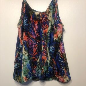 Japna Multicolor Abstract Floral Sleeveless Camisole
